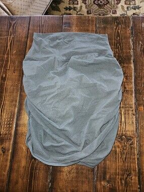 Women’s Ruched Olive Green Stretch Skort Athleta Transcend Skort